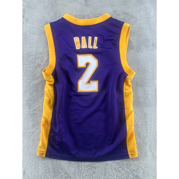 NBA Los Angeles Lakers Lonzo Ball #2 Purple Jersey Youth Large (10) - Picture 3 of 6
